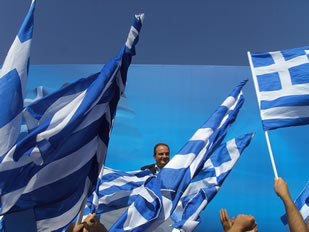 Prime minister KOSTAS KARAMANLIS